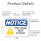 Signmission Fire Door Keep Closed OSHA Notice Sign, Plastic, 10in W x 7in L, 2PK OS-2PACK-NS-P-710-L-15661 - alternate 3